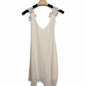 Elegant Cream Backless Dress